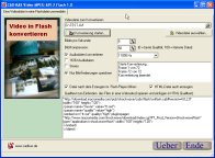 Screenshot vom Programm: Video-AVI-MPEG 2 Flash