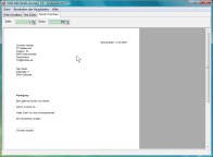 Screenshot vom Programm: Briefe drucken