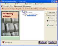 Screenshot vom Programm: CD-Mensystem