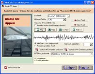 Screenshot vom Programm: CD to MP3 Ripper