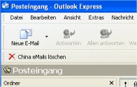 Screenshot vom Programm: China eMail Filter OE