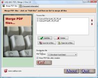 PDFs Merge 2 One 2.0 screenshot