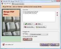 PDFs Merge 2 One screen shot