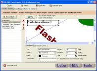 Screenshot vom Programm: Flash-Creator
