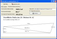 Screenshot vom Programm: Grundstcksflche