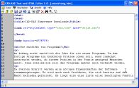 Screenshot vom Programm: Text und HTML-Editor