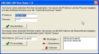 Screenshot vom Programm: LAN Shut-Down