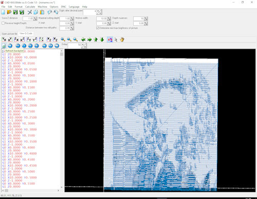 Pictures 2 G-Code screenshot