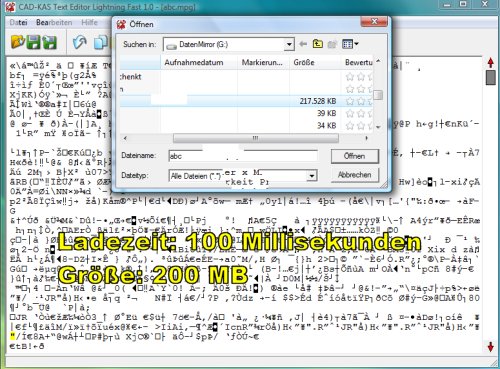 Screenshot vom Programm: Text Editor Lightning Fast