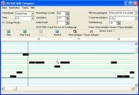 Screenshot vom Programm: MIDI-Composer