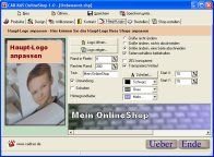 Screenshot vom Programm: OnlineShop