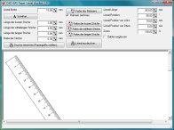 Screenshot vom Programm: Papier Lineal drucken