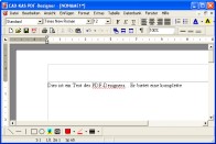 Screenshot vom Programm: PDF-Designer