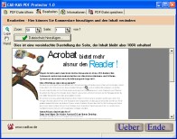 Screenshot vom Programm: PDF-Protector