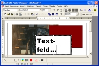 Screenshot vom Programm: Poster-Designer