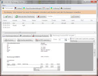 Screenshot vom Programm: Rechnungs-Drucker