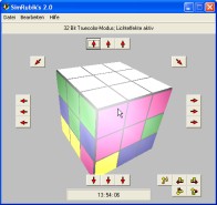 Screenshot vom Programm: SimRubik's