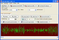 Screenshot vom Programm: WAV 2 MID