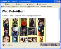 Screenshot vom Programm: Web FotoAlbum