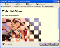Screenshot vom Programm: Web SlideShow