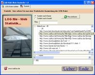 Screenshot vom Programm: Web Statistik