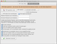 Screenshot von PDF Passwort Knacker und PDF Sicherheit für Mac 1.0.